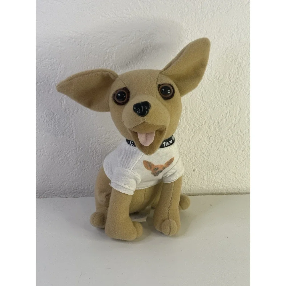 Applause Vintage 90s Yo Quiero Taco Bell Dog T-shirt Plush Talking Dog Works